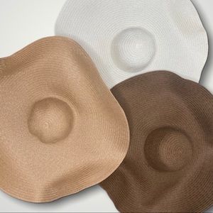 Dark Brown Large Beach Hat